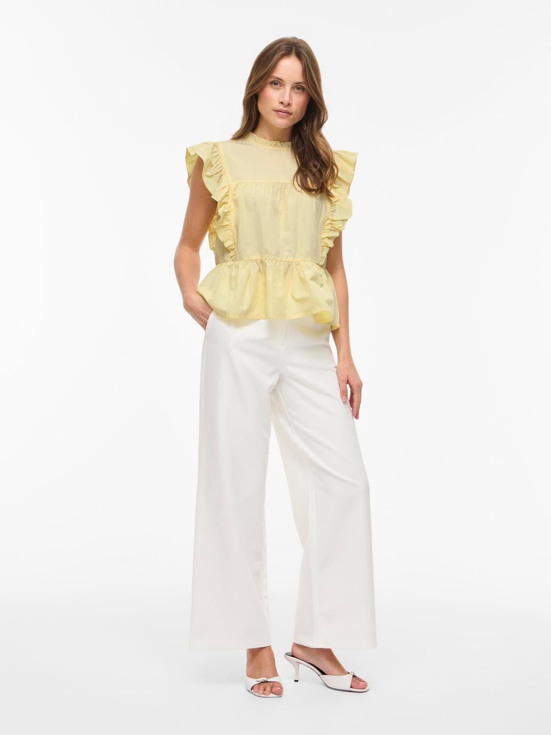VIRUFELLA Top - Pale Banana - VERO MODA & VILA Bergvik